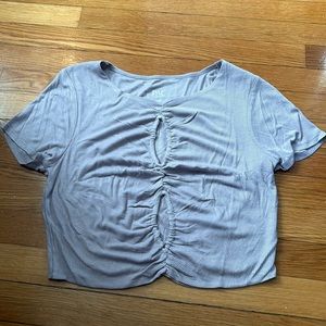 PacSun purple cut out tee shirt